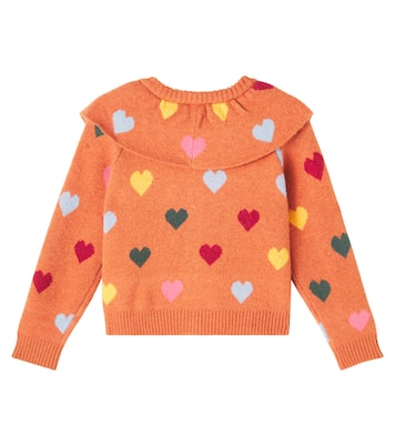Heartblock ruffled cardigan | Jellymallow