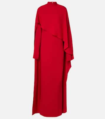 Carrington caped crêpe cady gown | Taller Marmo