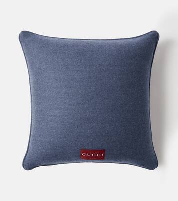 GG wool and cashmere jacquard cushion | Gucci