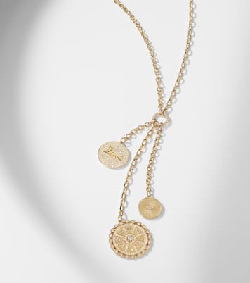 14kt gold necklace with diamonds | Sydney Evan