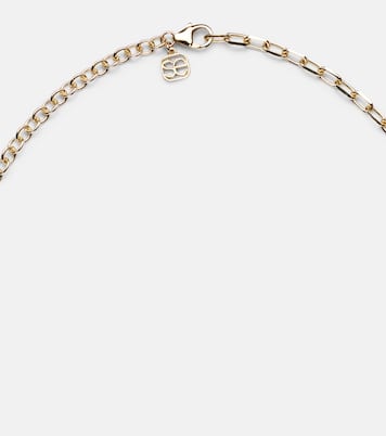 14kt gold necklace with diamonds | Sydney Evan