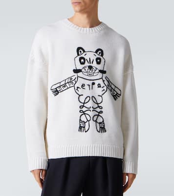 x Louis Wain embroidered wool sweater | Loewe