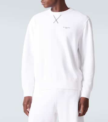 Logo cotton jersey sweatshirt | Givenchy