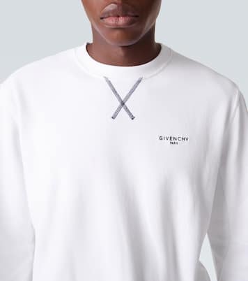 Logo cotton jersey sweatshirt | Givenchy
