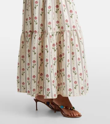 Bergamota floral linen maxi skirt | Agua by Agua Bendita