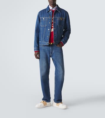 Open leather sneakers | Valentino Garavani