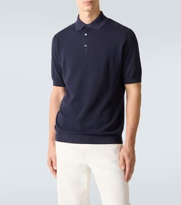 Cotton piqué polo shirt | Lardini