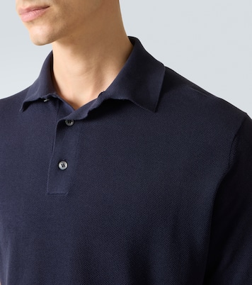 Cotton piqué polo shirt | Lardini