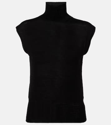 Virgin wool turtleneck top | Rick Owens