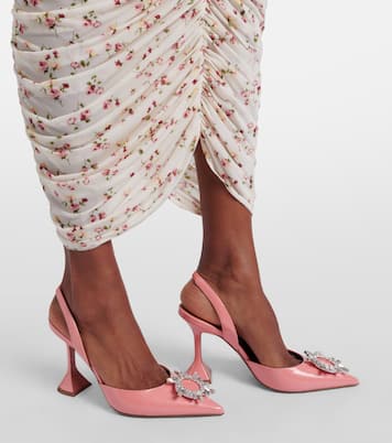 Slingback-Pumps Begum 95 aus Lackleder | Amina Muaddi