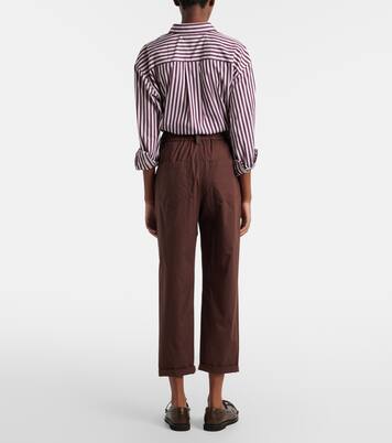 Pantalon droit Monili en coton | Brunello Cucinelli