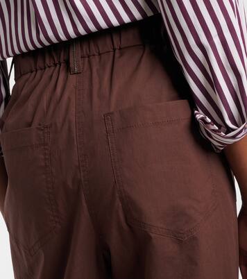 Pantalon droit Monili en coton | Brunello Cucinelli