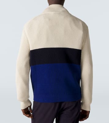 Colorblocked cotton and silk sweater | Dunhill