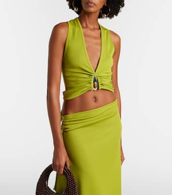Crystal Pendant tank top | Christopher Esber