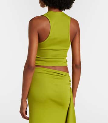 Crystal Pendant tank top | Christopher Esber