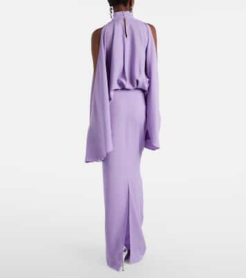 Bacall draped satin gown | Taller Marmo