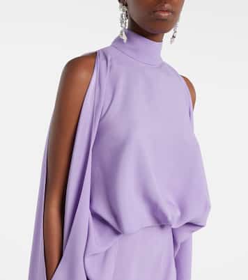Bacall draped satin gown | Taller Marmo