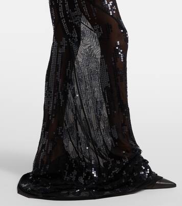 Lilies One-Shoulder-Robe aus Tüll | Rick Owens