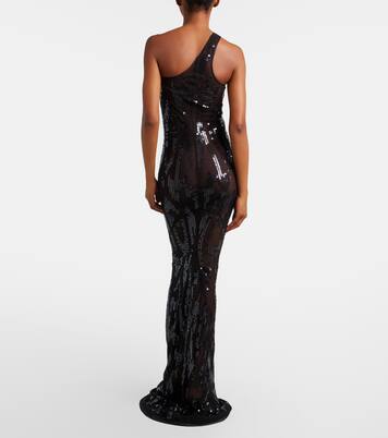 Lilies One-Shoulder-Robe aus Tüll | Rick Owens