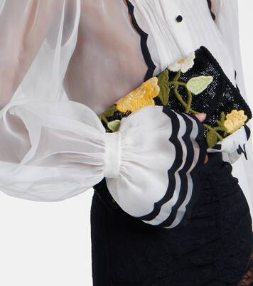Sheer silk organza blouse | Valentino