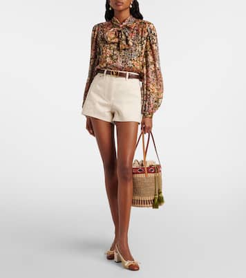 Valet Du Roi leather-trimmed slingback pumps | Valentino Garavani