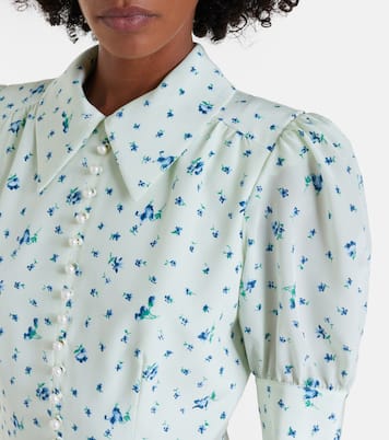 Floral silk midi dress | Alessandra Rich