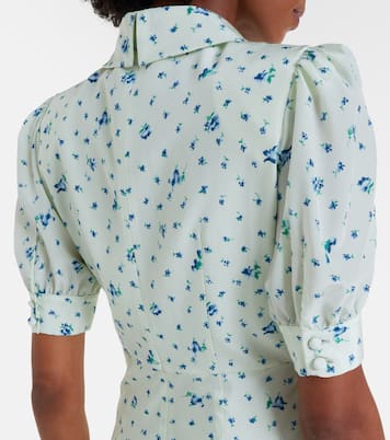 Floral silk midi dress | Alessandra Rich