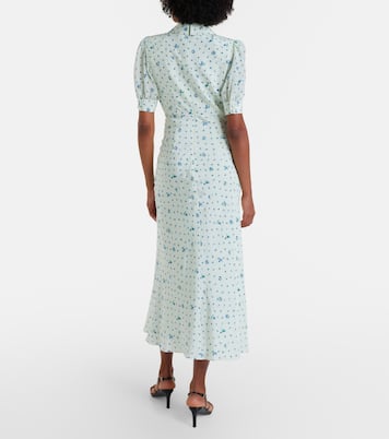 Floral silk midi dress | Alessandra Rich