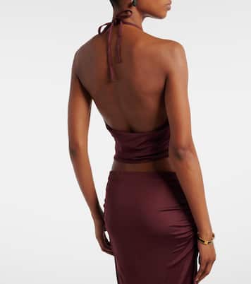 Cropped-Top Kaima aus Jersey | Aya Muse