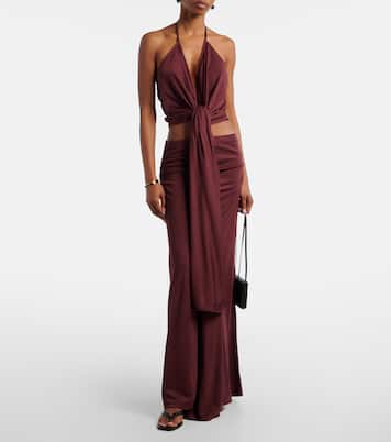 Cropped-Top Kaima aus Jersey | Aya Muse