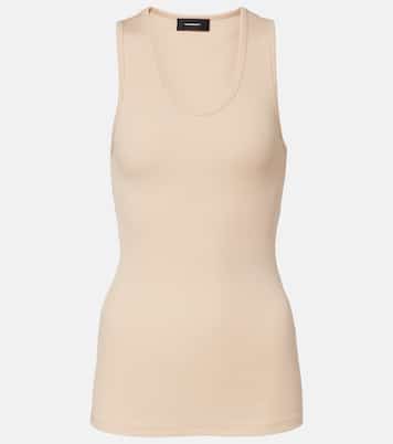 Ribbed-knit cotton tank top | Wardrobe.NYC