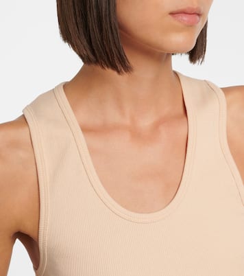 Ribbed-knit cotton tank top | Wardrobe.NYC