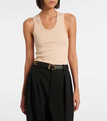 Ribbed-knit cotton tank top | Wardrobe.NYC