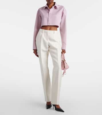 Wool and silk slim pants | Balenciaga