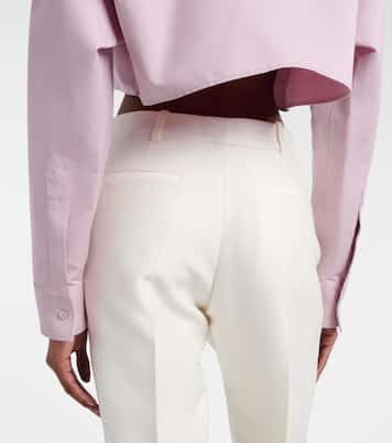 Wool and silk slim pants | Balenciaga