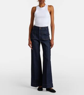 Alina阔腿牛仔裤 | Victoria Beckham