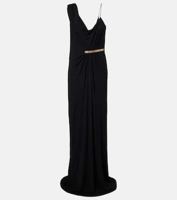 Draped gathered crêpe jersey gown | Tom Ford