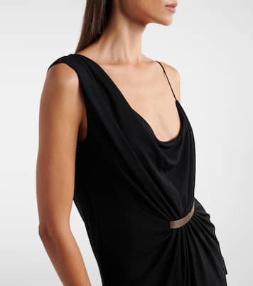 Draped gathered crêpe jersey gown | Tom Ford