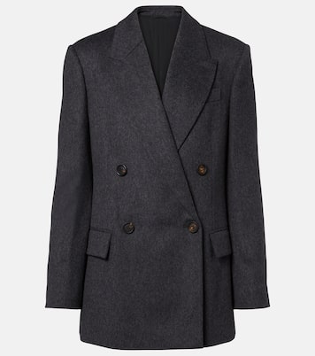 Double-breasted wool jacket | Brunello Cucinelli