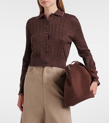 Cardigan in misto cotone | Brunello Cucinelli