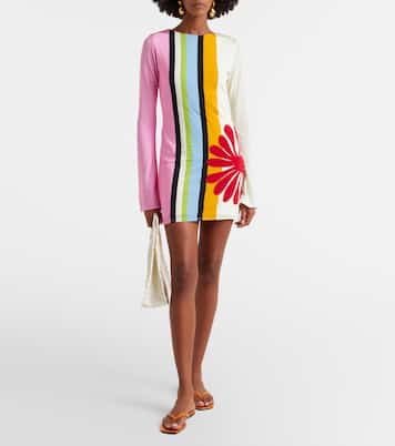 Maisha floral striped minidress  | Cala de la Cruz