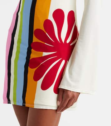 Maisha floral striped minidress  | Cala de la Cruz