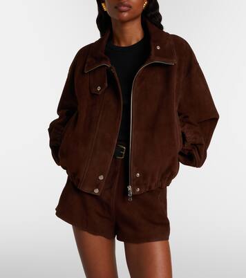 Blouson Pia aus Veloursleder | Nour Hammour