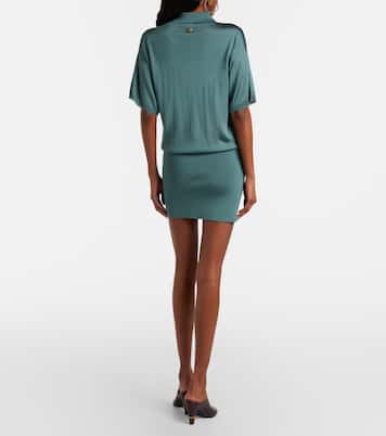 Metallic-effect minidress | Versace