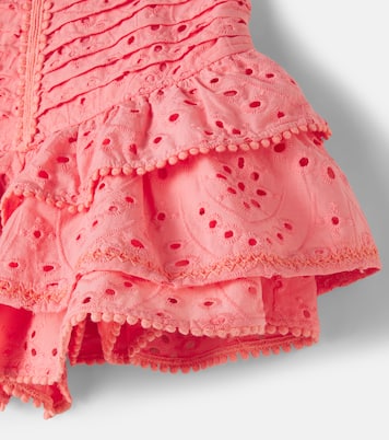 Alizee broderie anglaise cotton skort | Poupette St Barth Kids