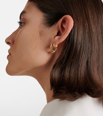 Einzelner Ohrring Mini Microhoop aus 18kt Gelbgold  | Spinelli Kilcollin
