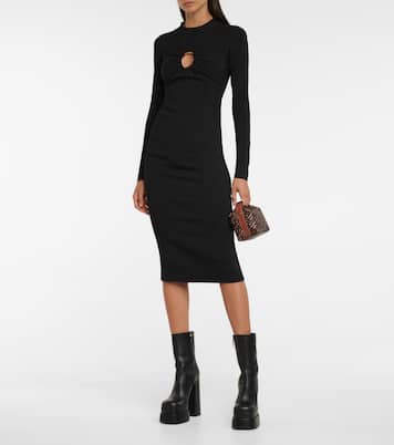 Intrico leather platform ankle boots | Versace