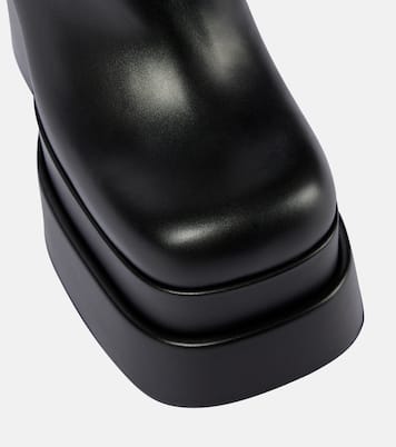 Intrico leather platform ankle boots | Versace