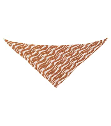 Intarsia-knit wool-blend scarf | Paade Mode