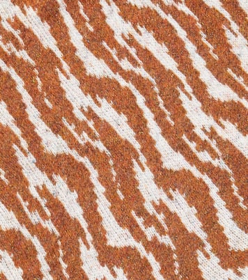 Intarsia-knit wool-blend scarf | Paade Mode